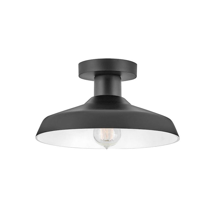 Hinkley Lighting Forge 1 Light Outdoor Medium Flush Mount, Black - 12072BK