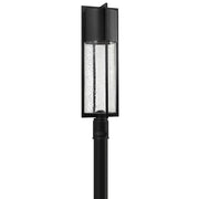 Hinkley Lighting Shelter 1 Light Outdoor Post Mount, Black/Seedy - 1321BK-LV