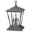 Hinkley Lighting Trellis 4 Light Outdoor Pier Mount, Aged Zinc/Clear - 1437DZ-LV