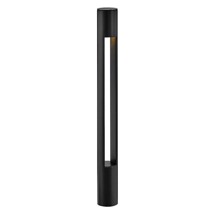 Hinkley Lighting Atlantis 1 Light Round 2" Bollard, Satin Black/Etched - 15501SK