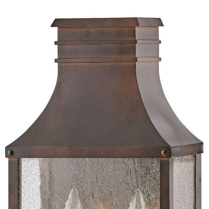 Hinkley Lighting Beacon Hill Outdoor 2 Light Wall, Copper/Clear