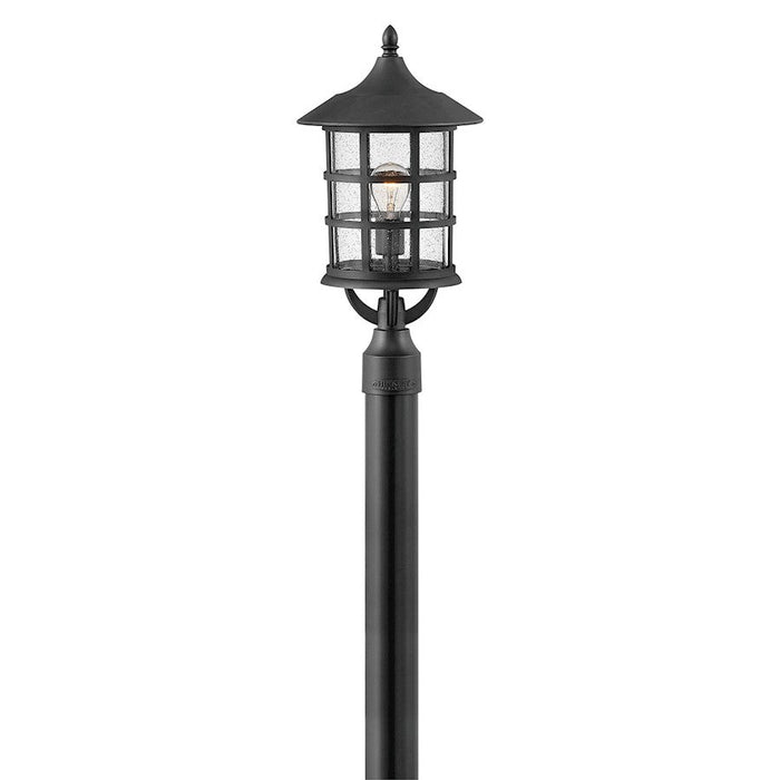 Hinkley Lighting Freeport 1 Light Post Mount, Textured Black/Seedy - 1861TK-LV