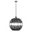 Hinkley Lighting Maddox 1 Light Outdoor Orb Pendant, Black/Etched Opal - 19675BK