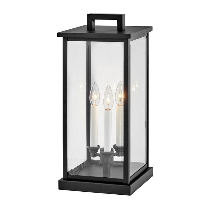 Hinkley Lighting Weymouth 3 Light Outdoor Pier Mount, Black - 20017BK