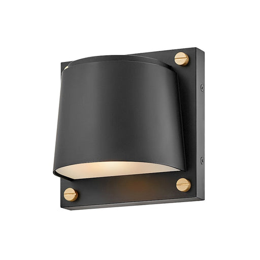 Hinkley Lighting Scout 1 Light Outdoor SM Sconce, Black/Etched Lens - 20020BK-LL