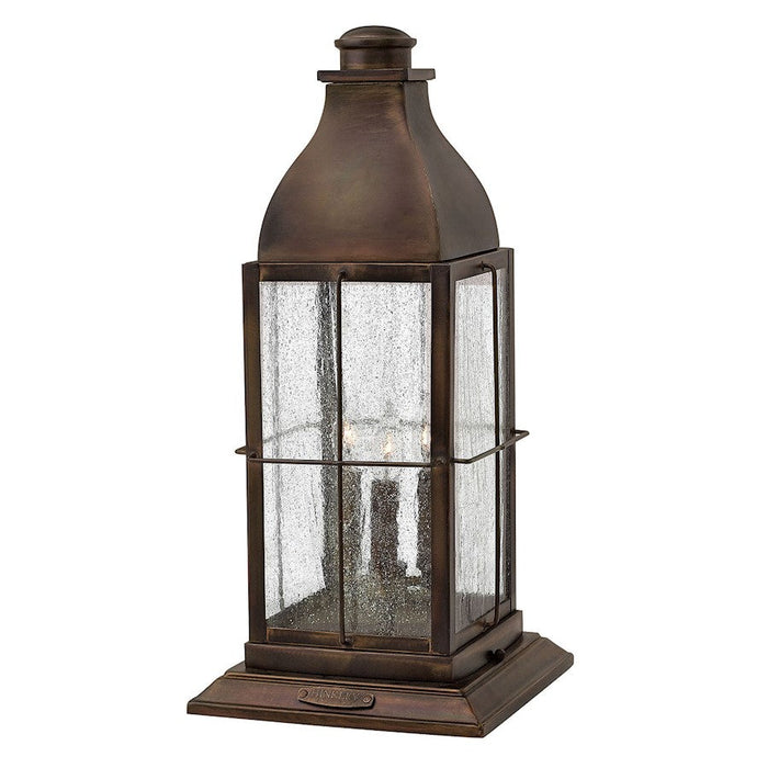 Hinkley Lighting Bingham 3 Light Outdoor Pier Mount, Sienna/Seedy - 2047SN-LV