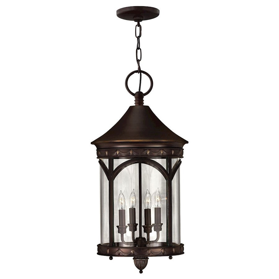 Hinkley Lighting Lucerne 4 Light Outdoor Hanging in Copper Bronze - 2312CB-LL