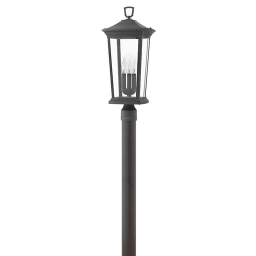 Hinkley Lighting Bromley 3 Light Post Mount, Museum Black/Clear - 2361MB-LV