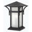 Hinkley Lighting Harbor 1 Light Pier Mount, Satin Black/Etched Seed - 2576SK-LV