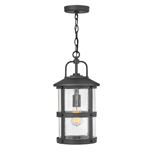 Hinkley Lighting Lakehouse 1 -LT Outdoor Med Hanging Lantern, Black - 2682BK-LV