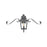 Hinkley Lighting Nouvelle 1 Light Outdoor Wall Mount in Black - 2770BLB-SCR