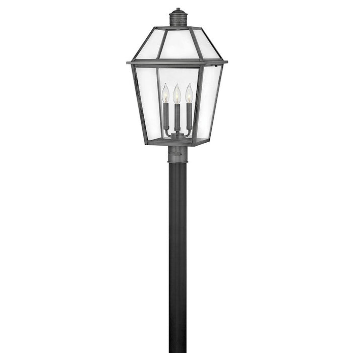 Hinkley Lighting Nouvelle 3 Light Outdoor Post Mount in Black - 2771BLB