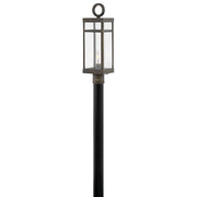 Hinkley Lighting Porter 1 Light Post Mount, Oil Rubbed Bronze/Clear - 2801OZ-LV