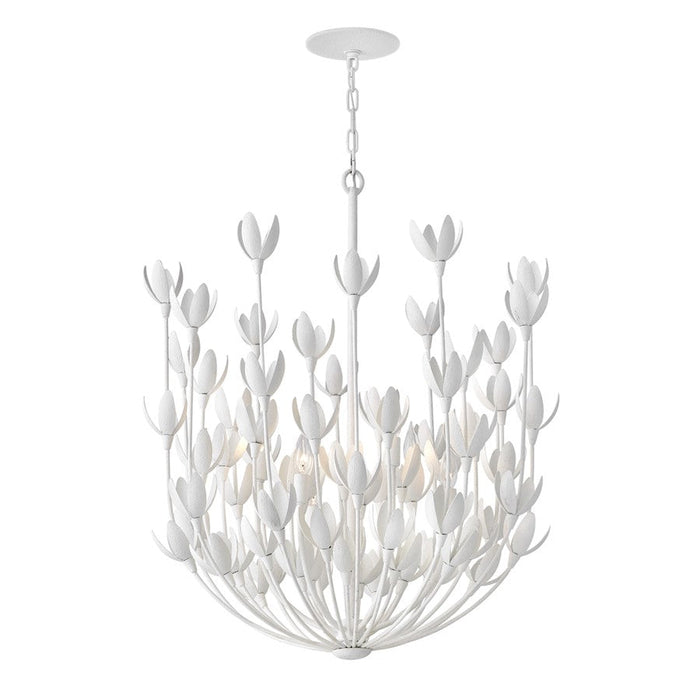 Hinkley Lighting Flora 6 Light LG Multi Tier Chandelier, Text Plaster - 30016TXP