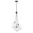 Hinkley Lighting Skye 3 Light Pendant in Black/Cased Opal glass - 30304BLK-WH