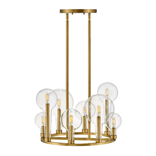 Hinkley Lighting Alchemy 8 Light Chandelier, Lacquered Brass - 30526LCB