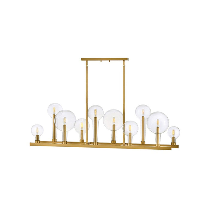 Hinkley Lighting Alchemy 10 Light Chandelier, Lacquered Brass - 30528LCB