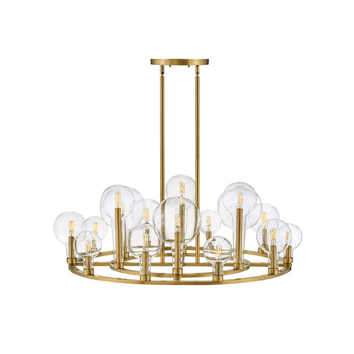 Hinkley Lighting Alchemy 16 Light Chandelier, Lacquered Brass - 30529LCB