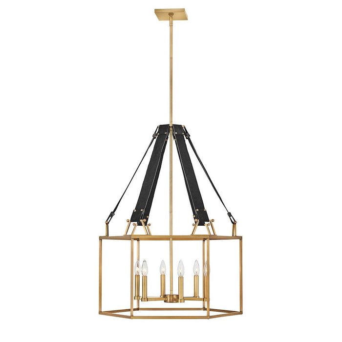 Hinkley Lighting Monroe 6 Light Interior Hanging in Heritage Brass - 34206HBR