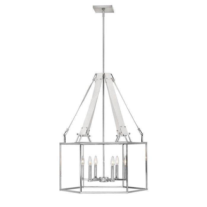 Hinkley Lighting Monroe 6 Light Interior Hanging in Polished Nickel - 34206PNI