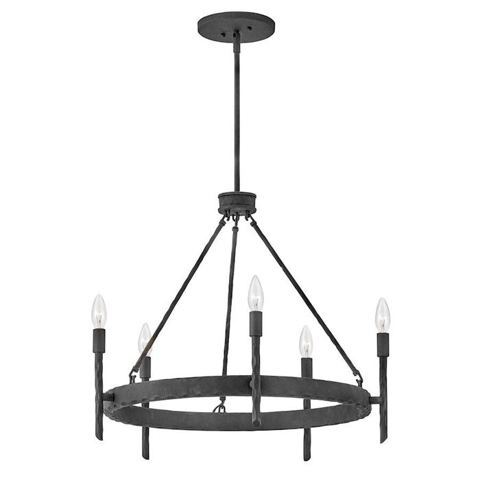 Hinkley Lighting Tress 5 Light Indoor Med Single Tier Chandelier, Iron - 3675FE