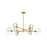 Hinkley Lighting Desi 6 -LT Large Single Tier Foyer, Lacquered Brass - 37296LCB