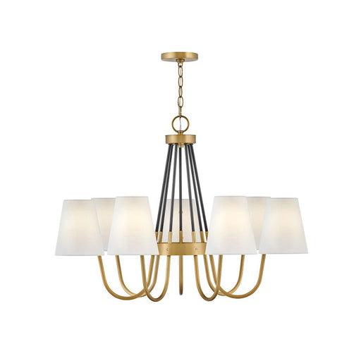 Hinkley Lighting Aston 7 Light Single Tier Chandelier, Heritage Brass - 37386HB