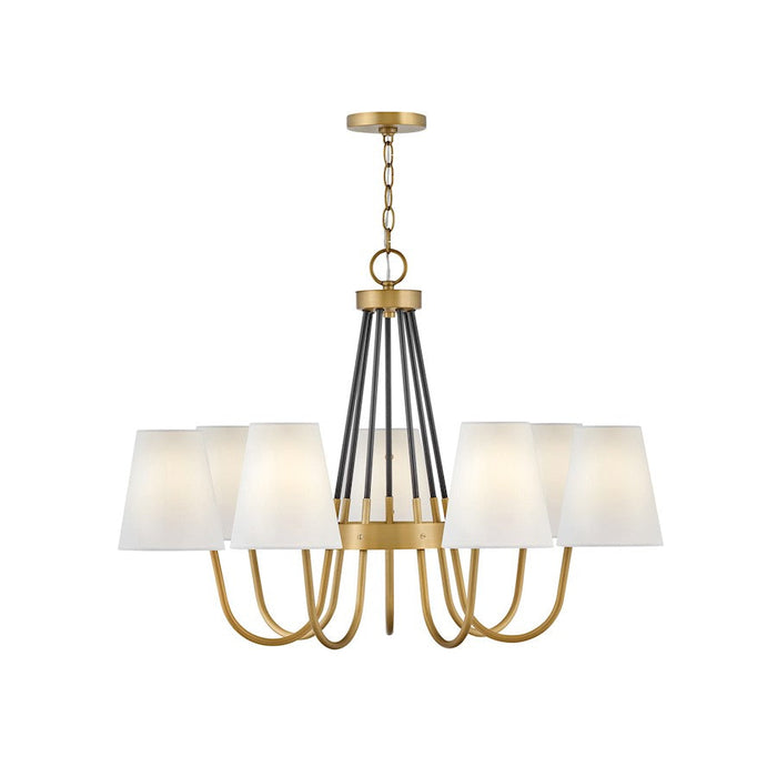 Hinkley Lighting Aston 7 Light Single Tier Chandelier, Heritage Brass - 37386HB