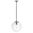 Hinkley Lighting Warby 1 Light Medium Orb Pendant, Black - 3744BK