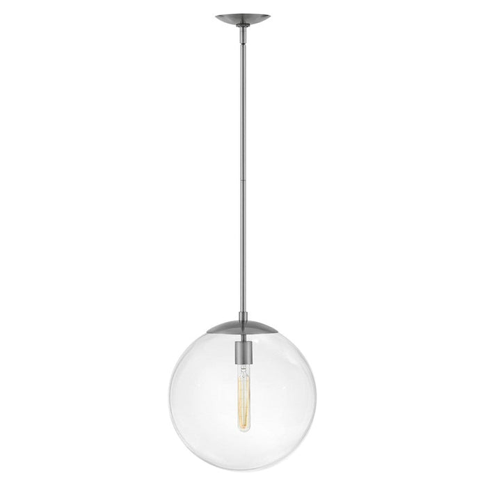 Hinkley Lighting Warby 1 Light Medium Orb Pendant, Antique Nickel - 3744PL