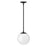 Hinkley Lighting Warby 1 Light Small Pendant, Black WH - 3747BK-WH