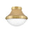 Hinkley Lighting Oliver 1 Light SM Flush, Bright Brass/Etched Opal - 39051BBR