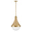 Hinkley Lighting Oliver 1 Light MED Pendant, Bright Brass/Etched Opal - 39054BBR