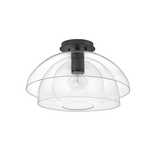 Hinkley Lighting Lotus 1 Light Semi-flush Mount in Black - 39061BLK