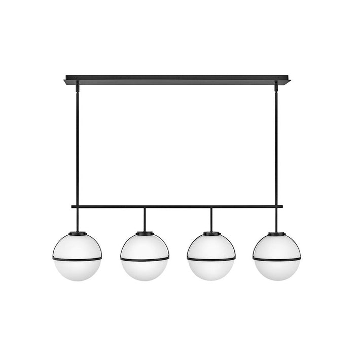 Hinkley Lighting Hollis 4 Light Linear chandelier in Black - 39675BK