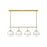 Hinkley Lighting Hollis 4 Light Linear chandelier in Heritage Brass - 39675HB