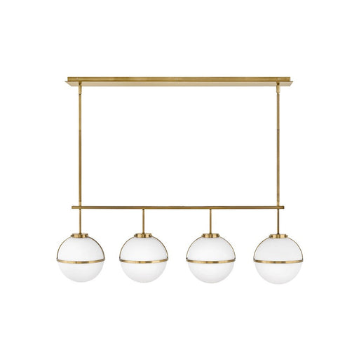 Hinkley Lighting Hollis 4 Light Linear chandelier in Heritage Brass - 39675HB