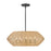 Hinkley Lighting Luca 5 Light Med Conv Drum Chandelier, BK/Camel - 40384BLK-CML