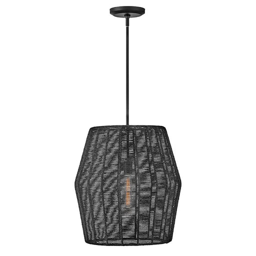 Hinkley Lighting Luca 1 Light Indoor Large Convertible Pendant, Black - 40387BLK