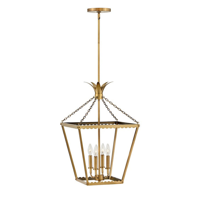 Hinkley Lighting Palma 4 Light Medium Pendant, Heritage Brass - 41925HB