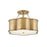 Hinkley Lighting Chance 3 Light Semi-flush Mount in Heritage Brass - 4444HB