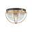 Hinkley Lighting Crew 2 Light Flush Mount in Heritage Brass - 4841HB