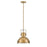 Hinkley Lighting Nautique 1 Light Med Pendant, Brass/Etched Opal - 49067HB-HB