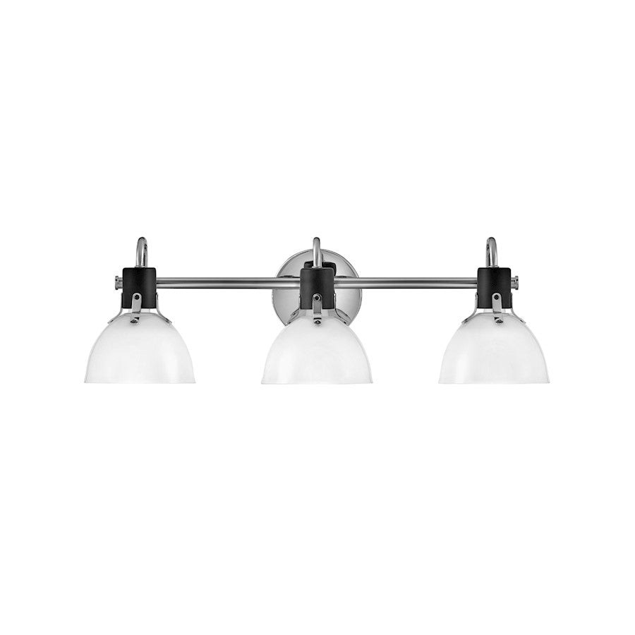 Hinkley Lighting Argo 3 Light Bath Vanity, Chrome/Cased Opal - 51113CM