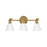 Hinkley Lighting Arti 3 Light Bath Vanity, Heritage Brass/Cased Opal - 51183HB