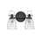 Hinkley Lighting Easton 2 Light Bath Vanity, Black