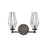 Hinkley Lighting Ana 2 Light Vanity, Black Oxide/Faceted Clear Crystal - 52482BX