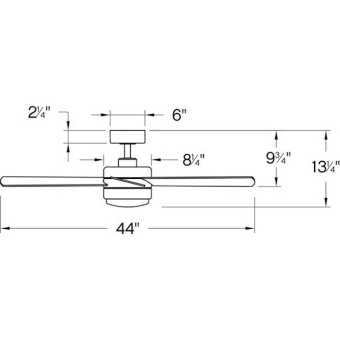 Hinkley Lighting Trey 44" LED Fan