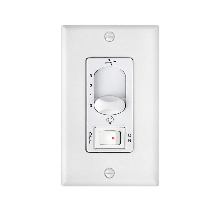 Hinkley Lighting Wall Control 3 Speed, On/Off Switch, White - 980009FWH