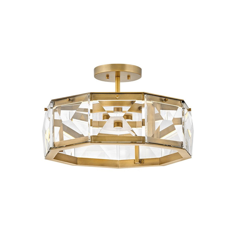 Hinkley Lighting Jolie LED Semi-flush Mount in Heritage Brass - FR30103HBR